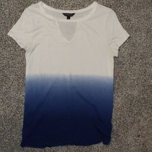 Rock & Republic Keyhole Ombre Tee